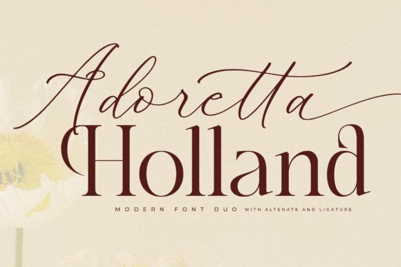 Adoretta Holland Duo: A Font for Elegant Branding