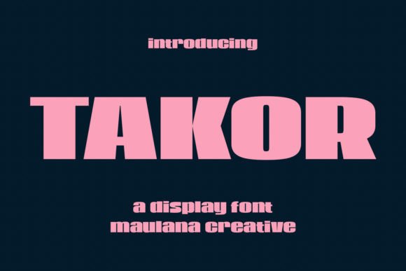 Boost Campaign Clarity with Takor Display Font