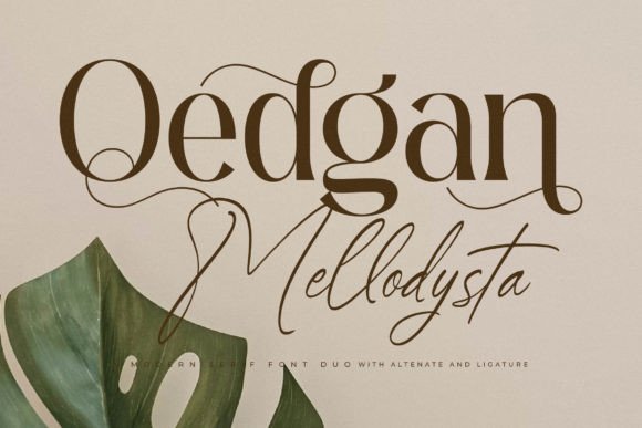 Designing Elegance with Qedgan Mellodysta Typeface