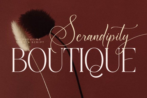 Designing with Serandipity Boutique: A Modern Serif Font Duo