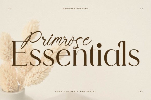 Elevate Your Brand with Primrose Essentials Typeface