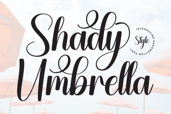 Elevate Your Brand with the Shady Umbrella Typeface