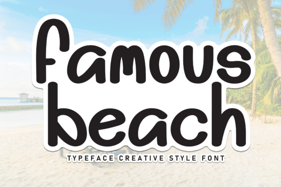 Famous Beach: The Perfect Handwritten Font for Crafters