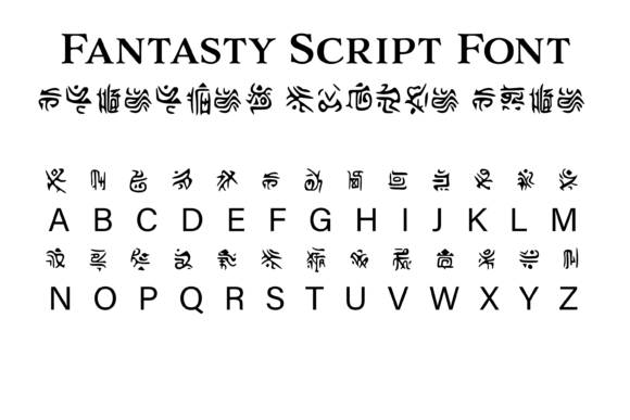 Fantasy Script 7: A Decorative Typeface for Digital Storytelling