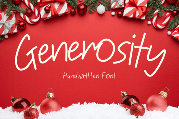 Generosity Font: A Handwritten Typeface for Authentic Branding