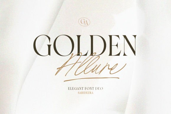 Golden Allure: The Perfect Serif and Script Font for Makers