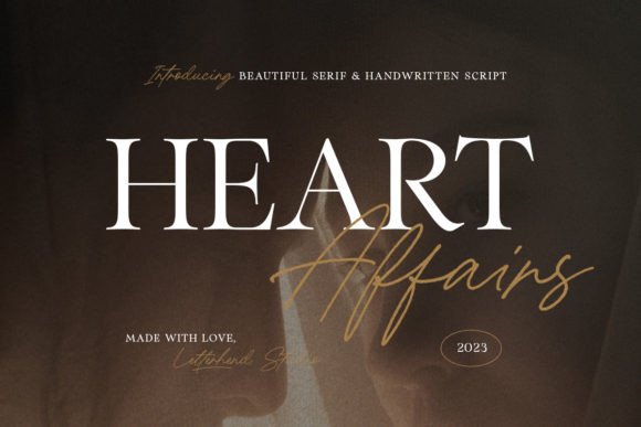 Heart Affairs: A Serif and Script Font Duo for Editorial Design