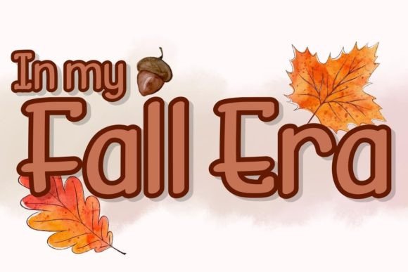 In My Fall Era Font for Seasonal Web Design