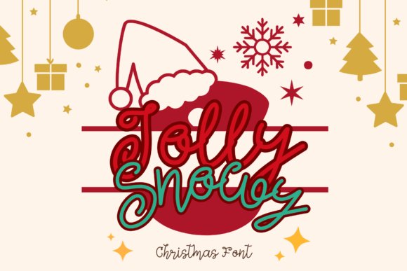 Jolly and Snowy Monogram: The Ultimate Script Font for Festive Branding