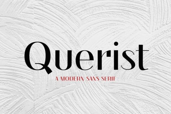 Querist: A Modern Sans Serif Typeface for Elegant Branding