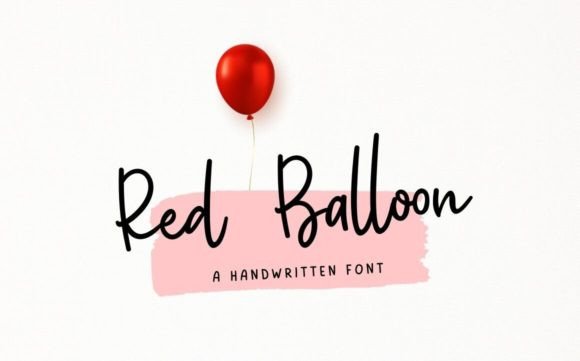 Red Balloon: A Modern Script Font for Editorial Design