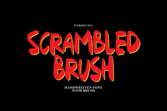Scrambled Brush Font: A Quirky Typeface for Small Business Branding