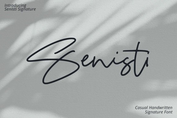 Senisti Font: A Handwritten Typeface for Small Business Branding