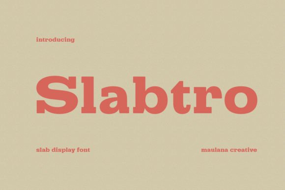 Slabtro: The Retro Slab Serif Font for Bold Editorial Design
