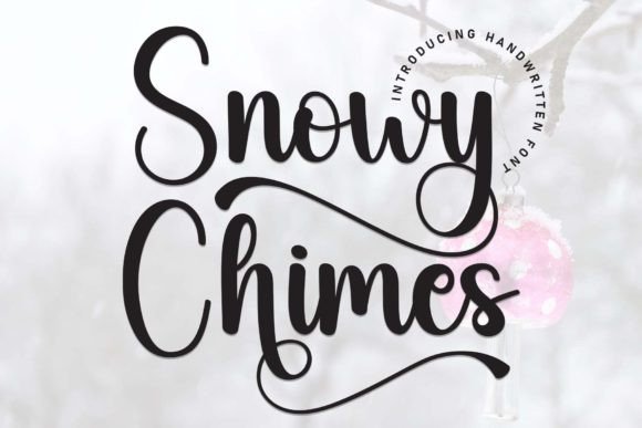 Snowy Chimes: The Handwritten Font for Viral Campaigns