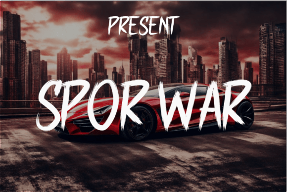 Sporwar: A Bold Display Typeface for Modern Branding